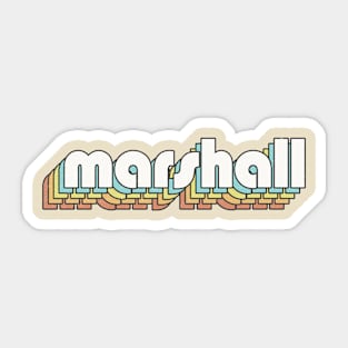 Retro Marshall Sticker